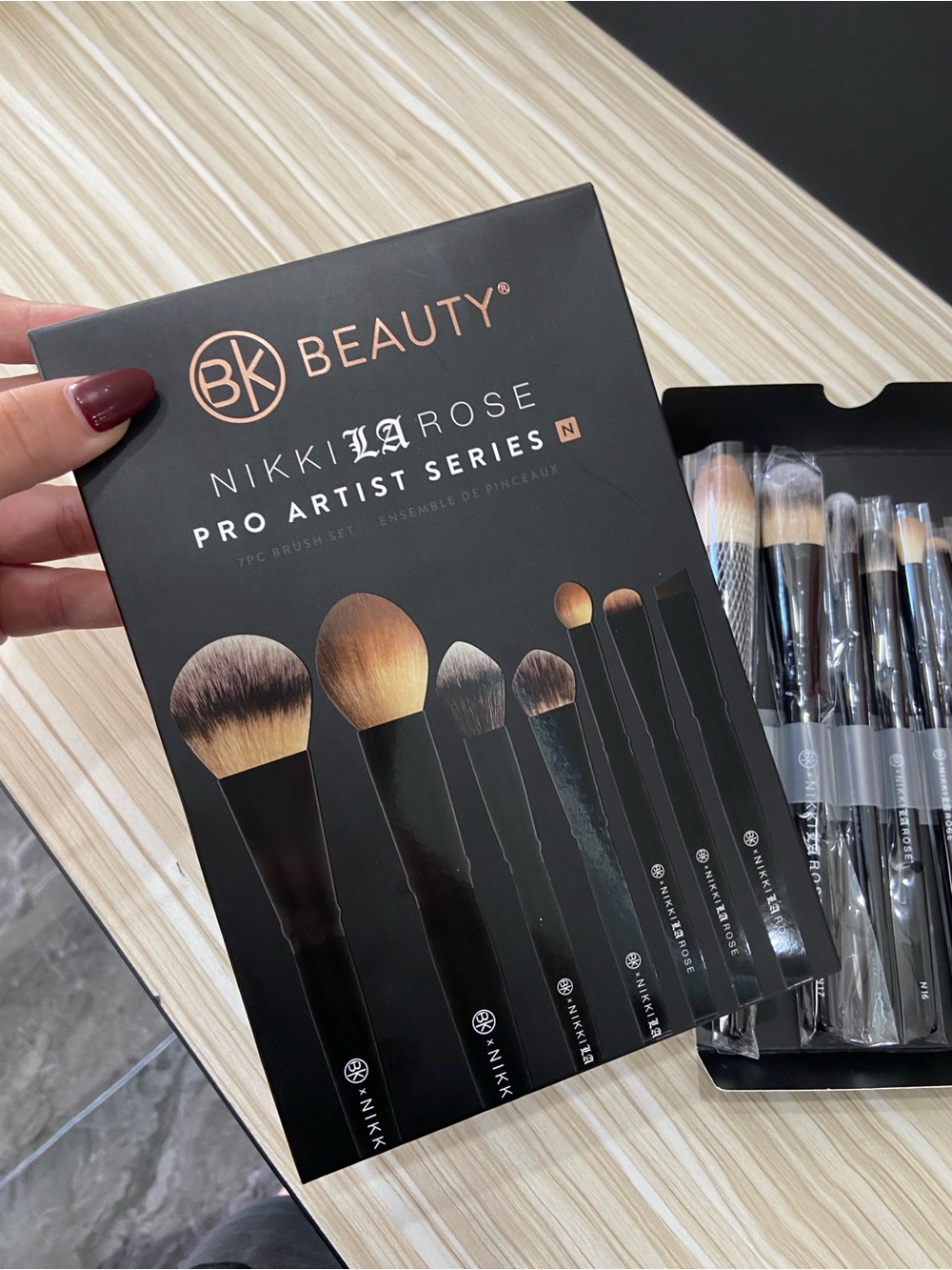 BK Beauty Nikki Rose Pro Artist Series Makeup Brush Set - Black